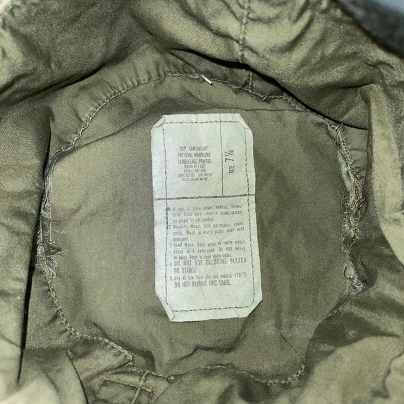 Vintage US Army Military Field Caps (3) - Picture 4 of 4